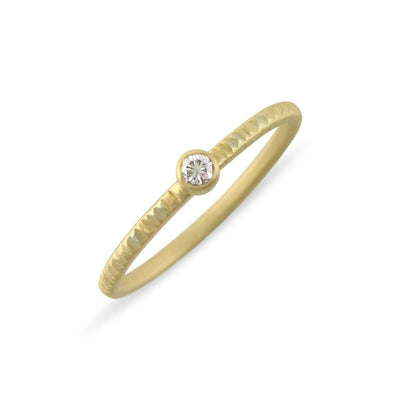 Goldyn Stacker Solitaire Band - Wear Ever Jewelry 