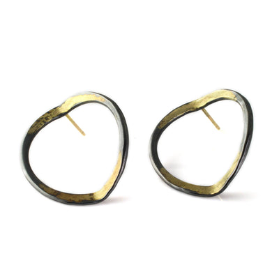 V Forged  Hoops - Wear Ever Jewelry 