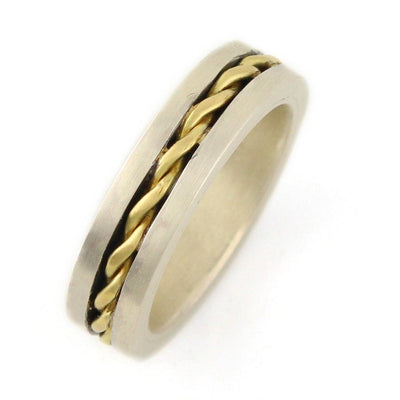 Twist Band Squared Ring - Wear Ever Jewelry 