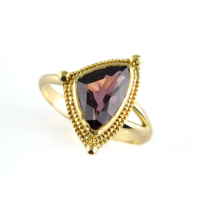Purple Spinel Trillion ring - Wear Ever Jewelry 