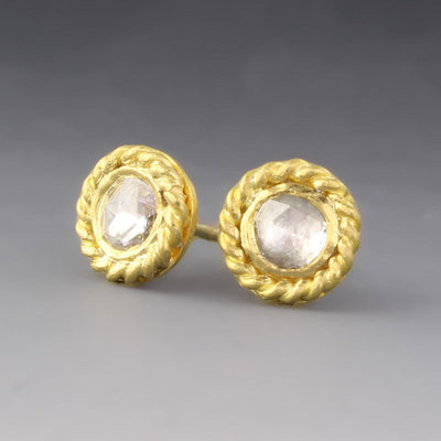 Twisted Wire Diamond Earrings - Wear Ever Jewelry 