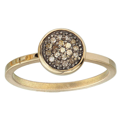 8mm Pave Diamond Gold Ring - Wear Ever Jewelry 