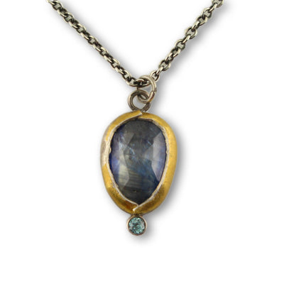 Kyanite Fold Necklace - Wear Ever Jewelry 