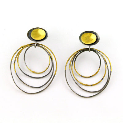 Ripple Rim Earrings - Wear Ever Jewelry 