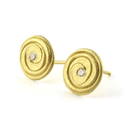 Spiral Diamond Earrings - Wear Ever Jewelry 