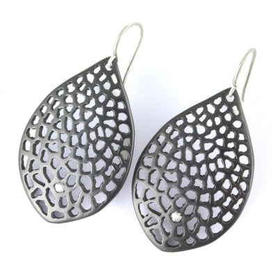 Lacy Leaf Diamond Earrings - Wear Ever Jewelry 