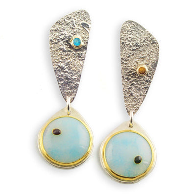 Blue Moriage Cloisonne Earrings - Wear Ever Jewelry 