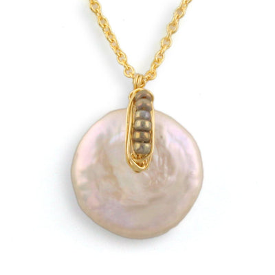 Button Pearl Pendant - Wear Ever Jewelry 