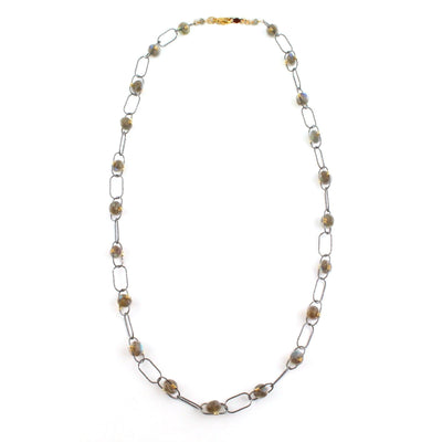 Labradorite Link Necklace - Wear Ever Jewelry 