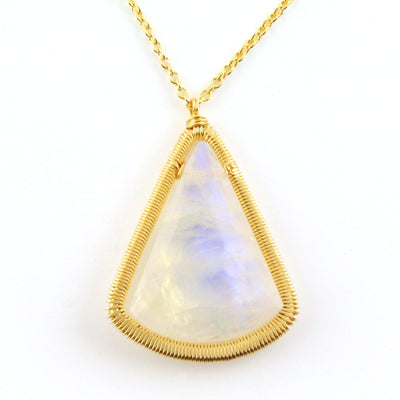 Moonstone Pendulum Necklace - Wear Ever Jewelry 
