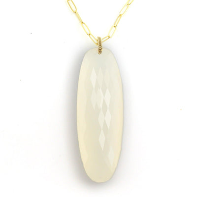 Natural Chalcedony Necklace - Wear Ever Jewelry 