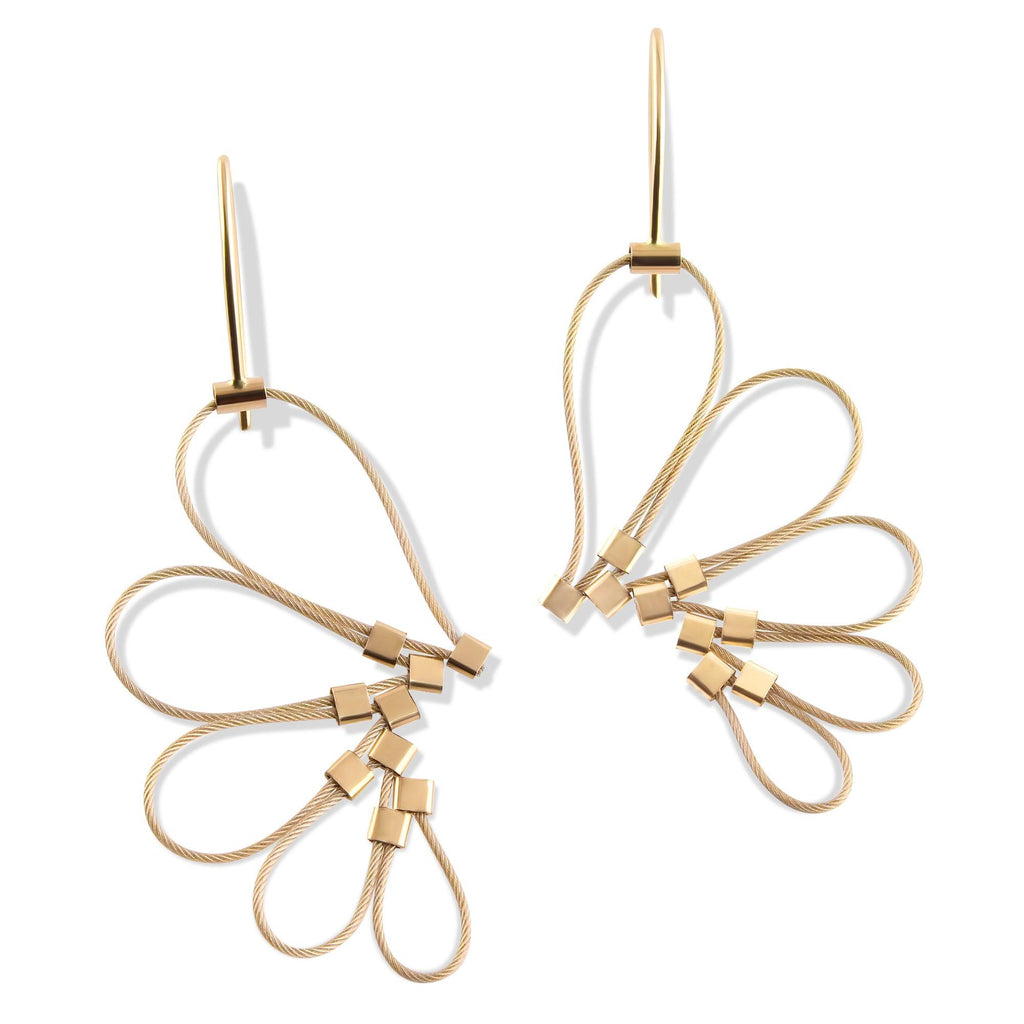 Convegence Hook Earrings in Gold