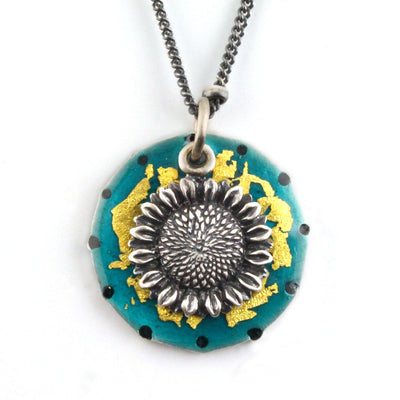 Golden Sunflower Necklace - Wear Ever Jewelry 