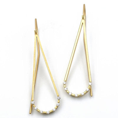Teardrop Diamond Earrings - Wear Ever Jewelry 