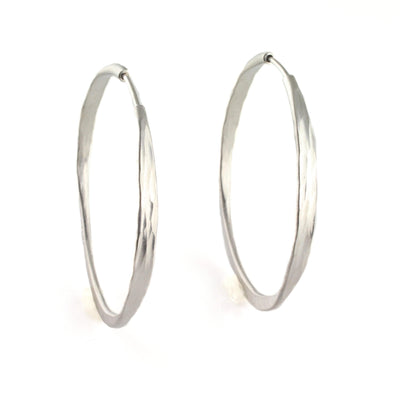Splash Hoops - Rhodium-plated silver - Wear Ever Jewelry 