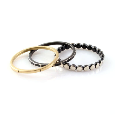 Trio of Stacking Rings - Wear Ever Jewelry 